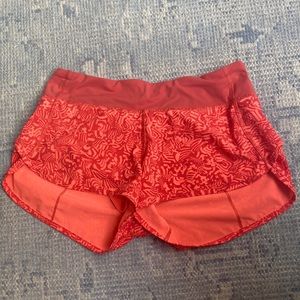Lululemon Seawheeze 2019 Speed Shorts size 6 Neon Pink